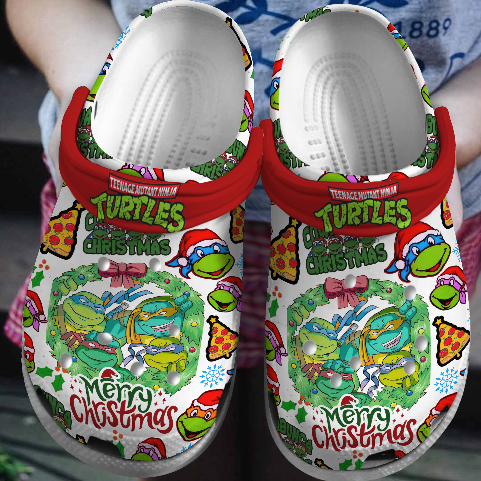Teenage Mutant Ninja Turtles TV Series Crocs Crocband Clogs Shoes Comfortable For Men Women and Kids