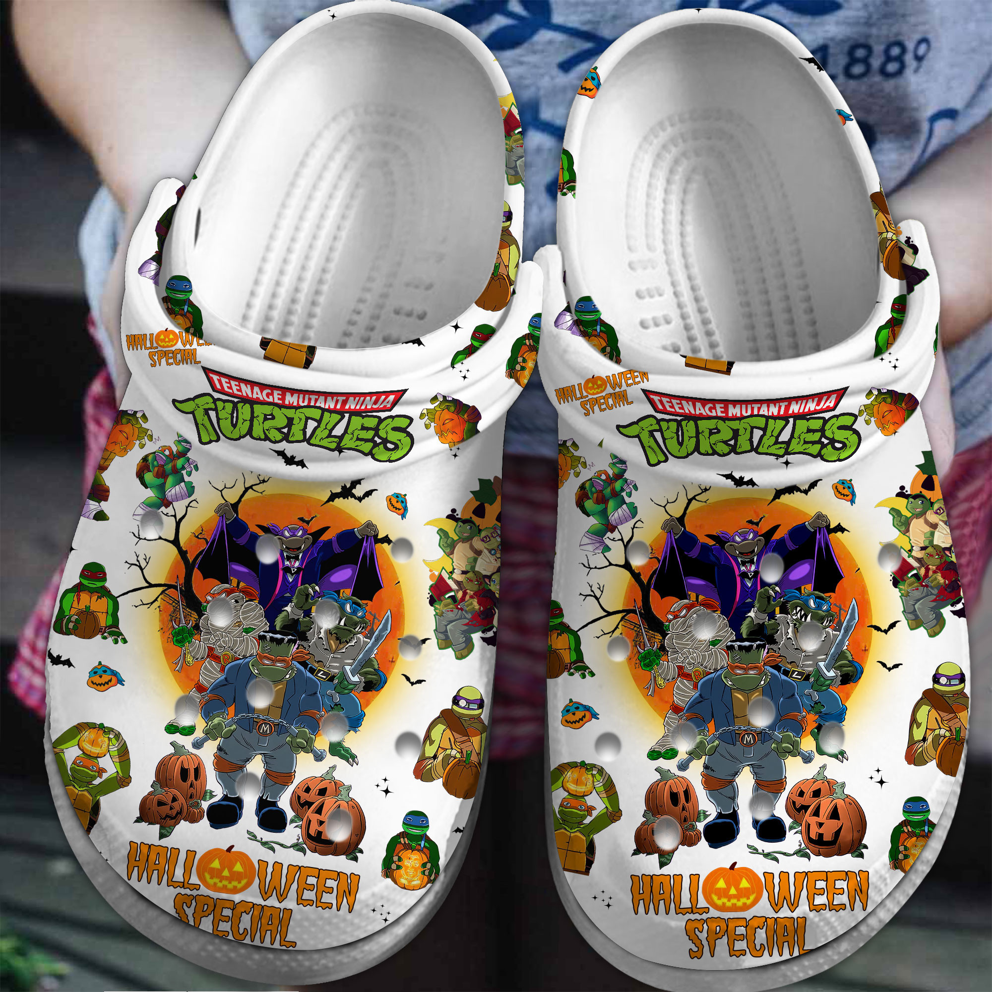 Teenage Mutant Ninja Turtles TV Series Crocs Crocband Clogs Shoes Comfortable For Men Women and Kids