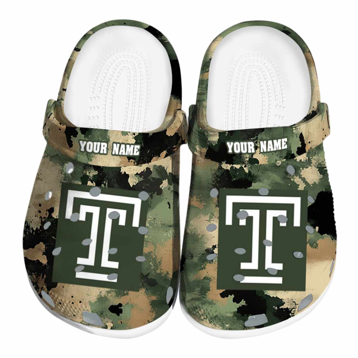 Temple Owls NCAA Sport Crocs Crocband Clogs Shoes Comfortable For Men Women and Kids