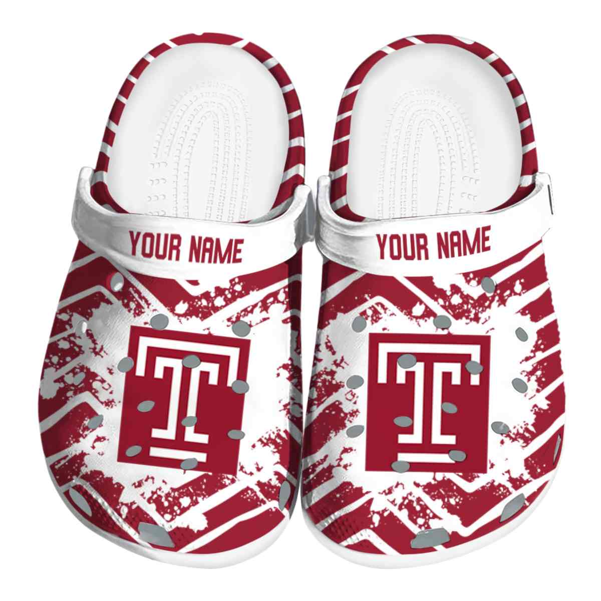 Temple Owls NCAA Sport Crocs Crocband Clogs Shoes Comfortable For Men Women and Kids
