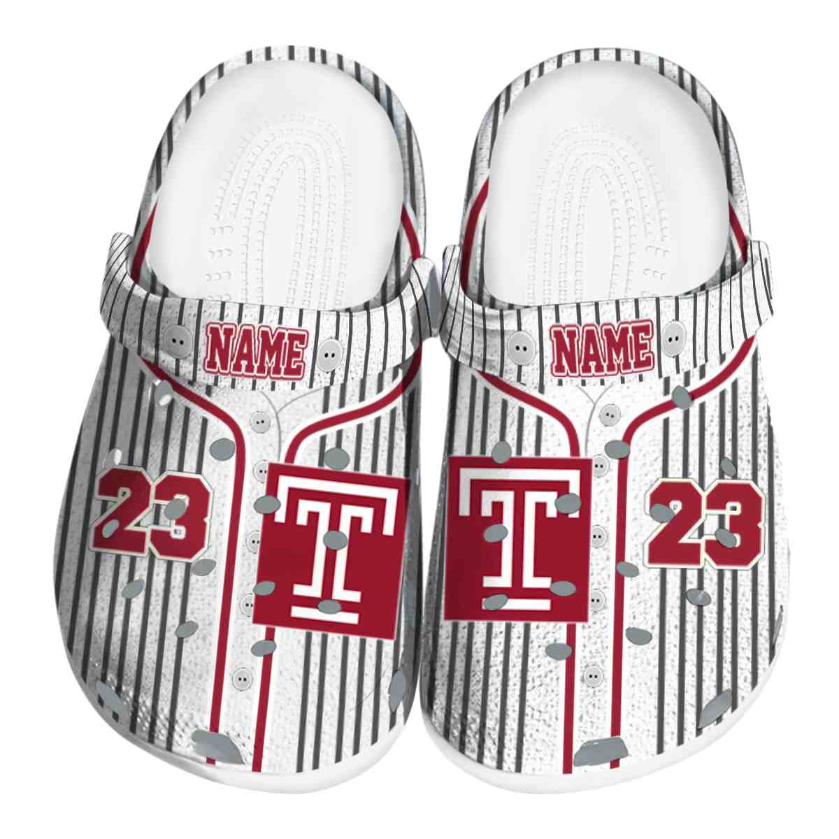 Temple Owls NCAA Sport Crocs Crocband Clogs Shoes Comfortable For Men Women and Kids