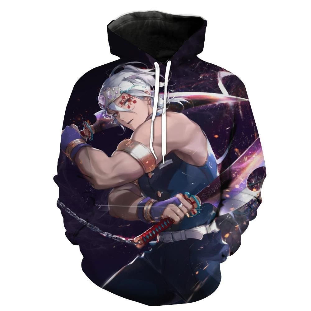 Tengen Uzui 3D All Over Print Hoodie, Zip Hoodie