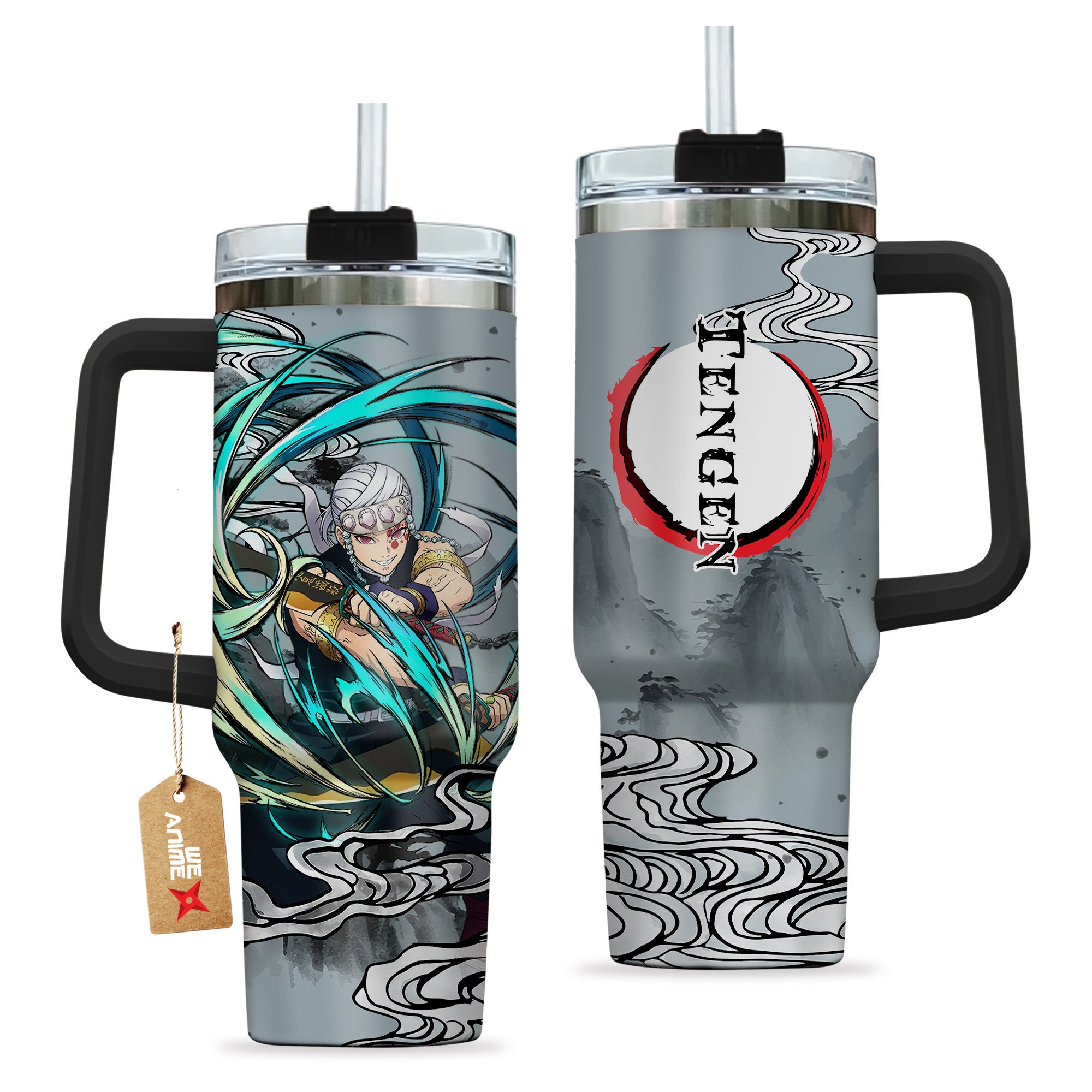 Tengen Uzui Kimestu no Yaiba Anime Custom Stanley Cup 40 oz 30 oz Tumbler With HandleTVC2301204