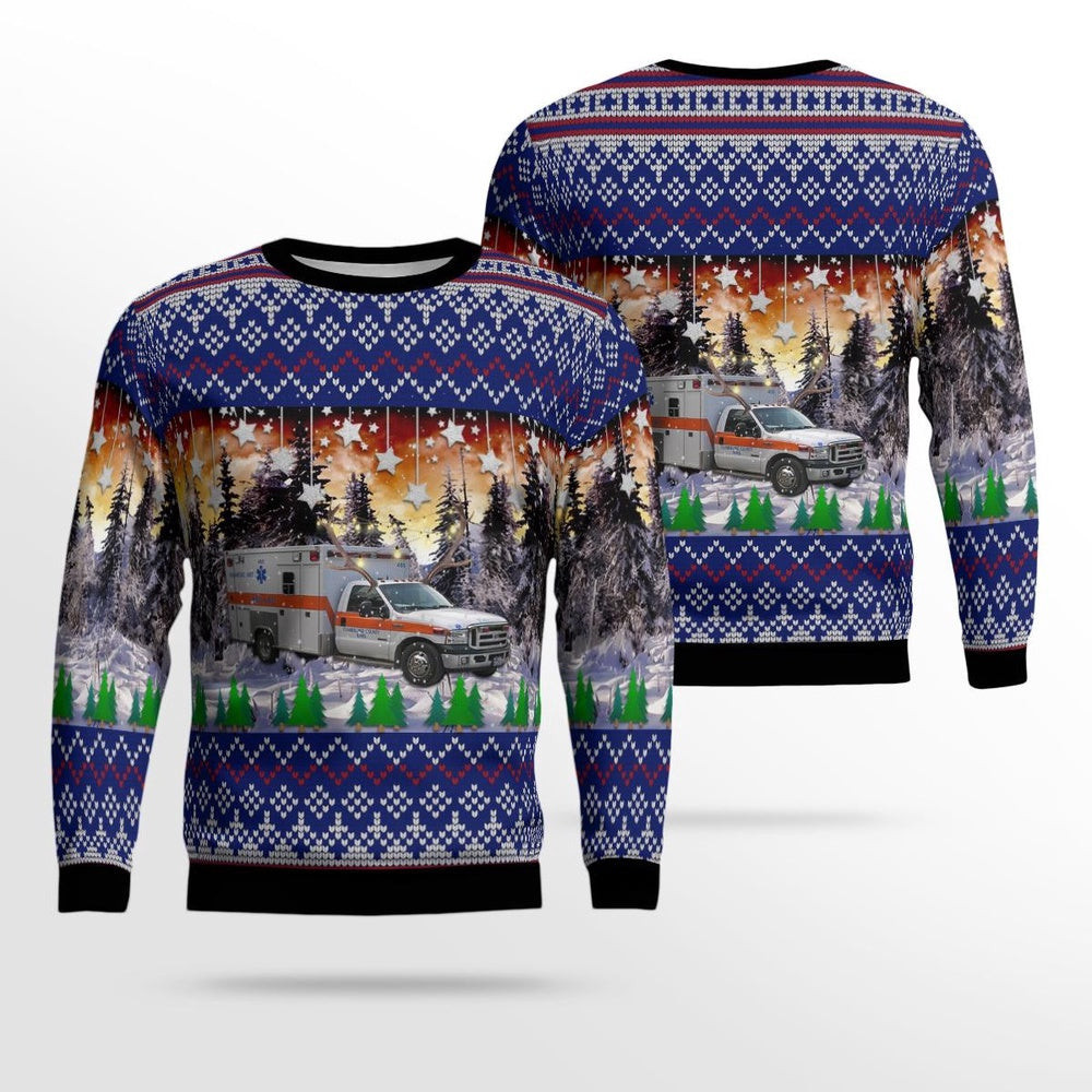 Tennessee Cumberland County EMS Christmas Ugly Sweater Unisex Christmas Gift