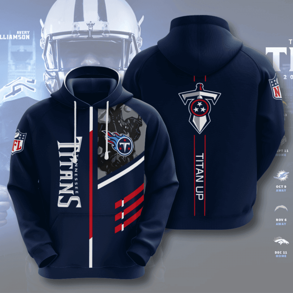 Tennessee Titans American Football 3D All Over Print Hoodie, Zip Hoodie