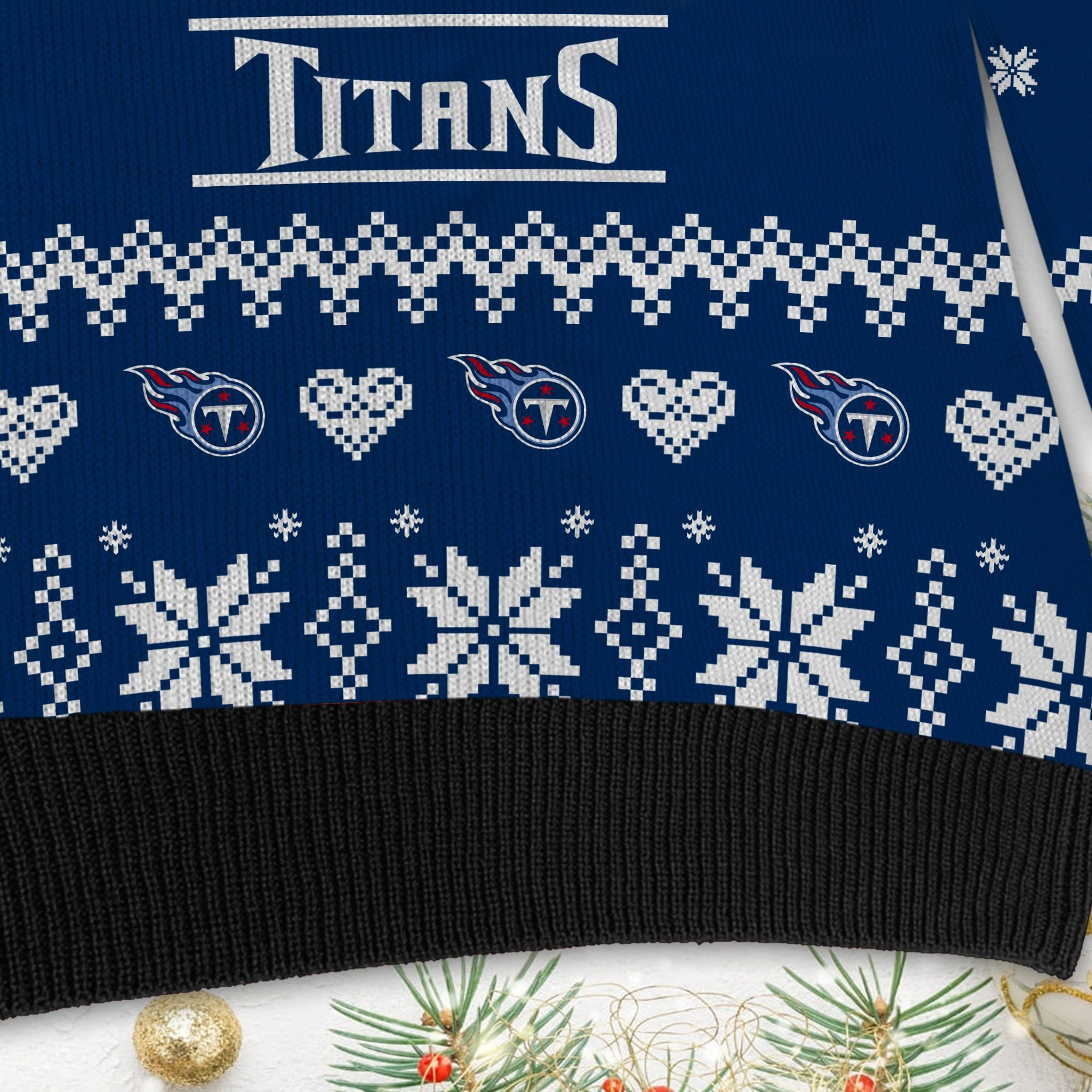 Tennessee Titans Cute The Snoopy Show Football Helmet 3D All Over Print Ugly Christmas Sweater Adult 3D Funny Matching for family - Image 5