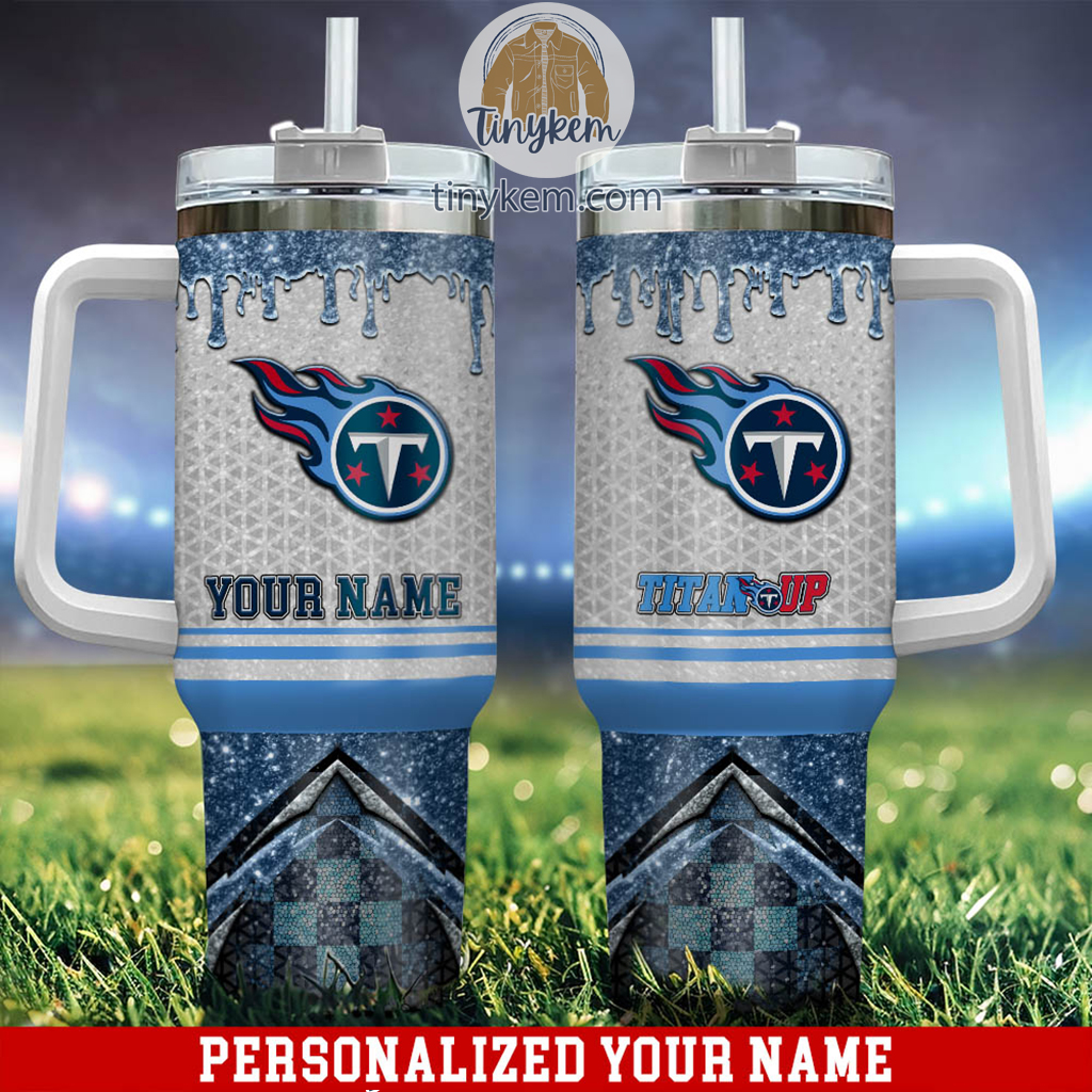 Tennessee Titans Glitter NFL Custom Stanley Cup 40 oz 30 oz Tumbler With HandleTVC2301222