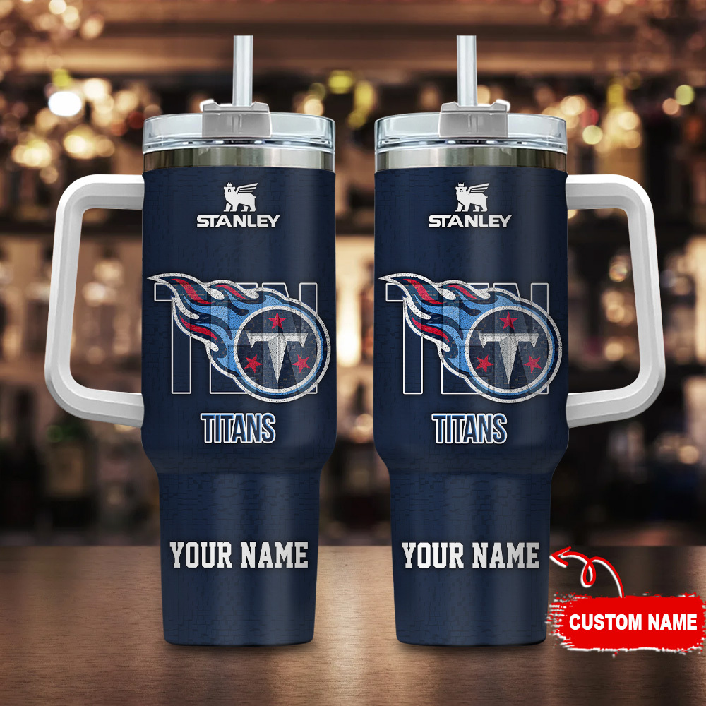 Tennessee Titans NFL 3D Logo Custom Stanley Cup 40 oz 30 oz Tumbler With HandleTVC2301109