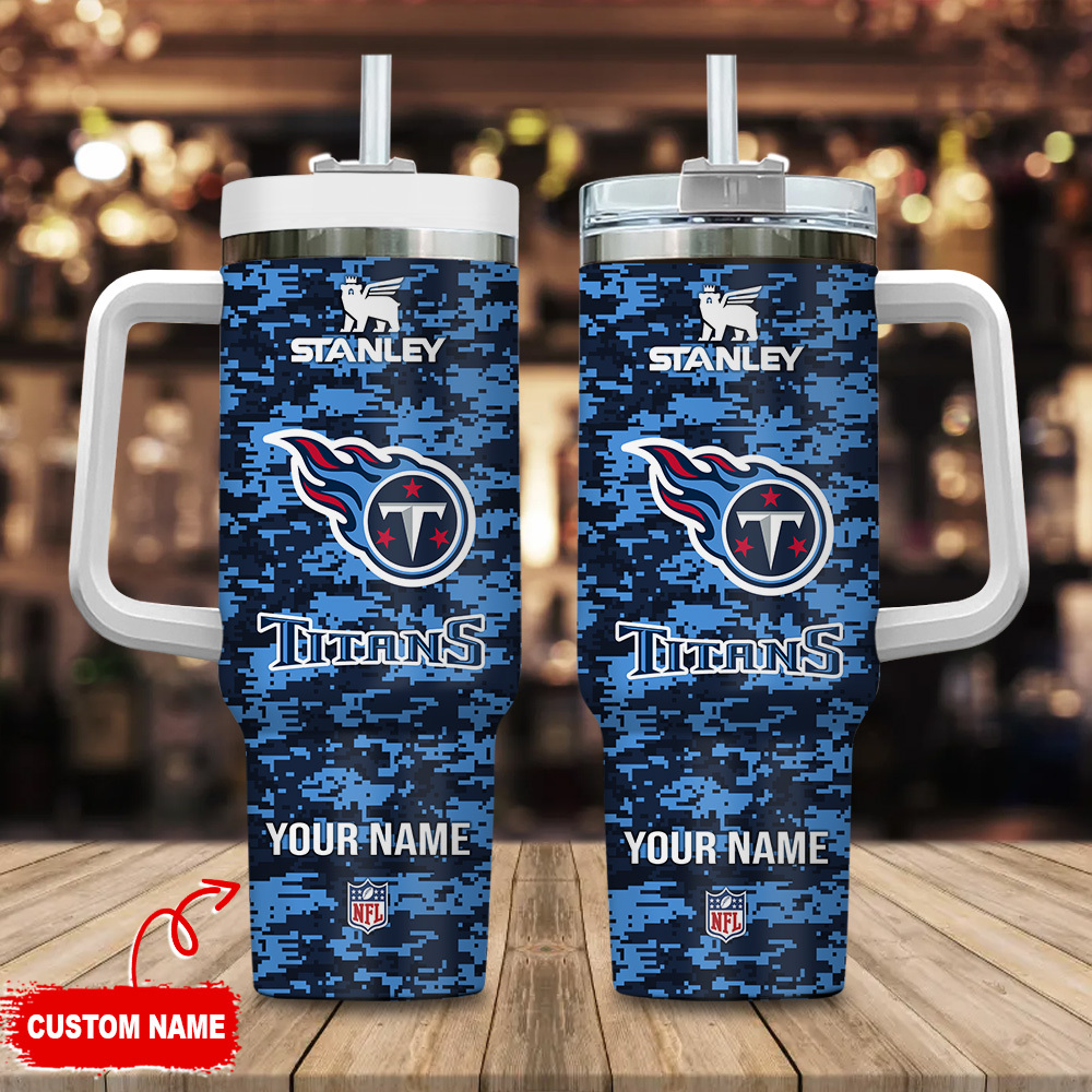 Tennessee Titans NFL Camouflage Custom Stanley Cup 40 oz 30 oz Tumbler With HandleTVC2301110