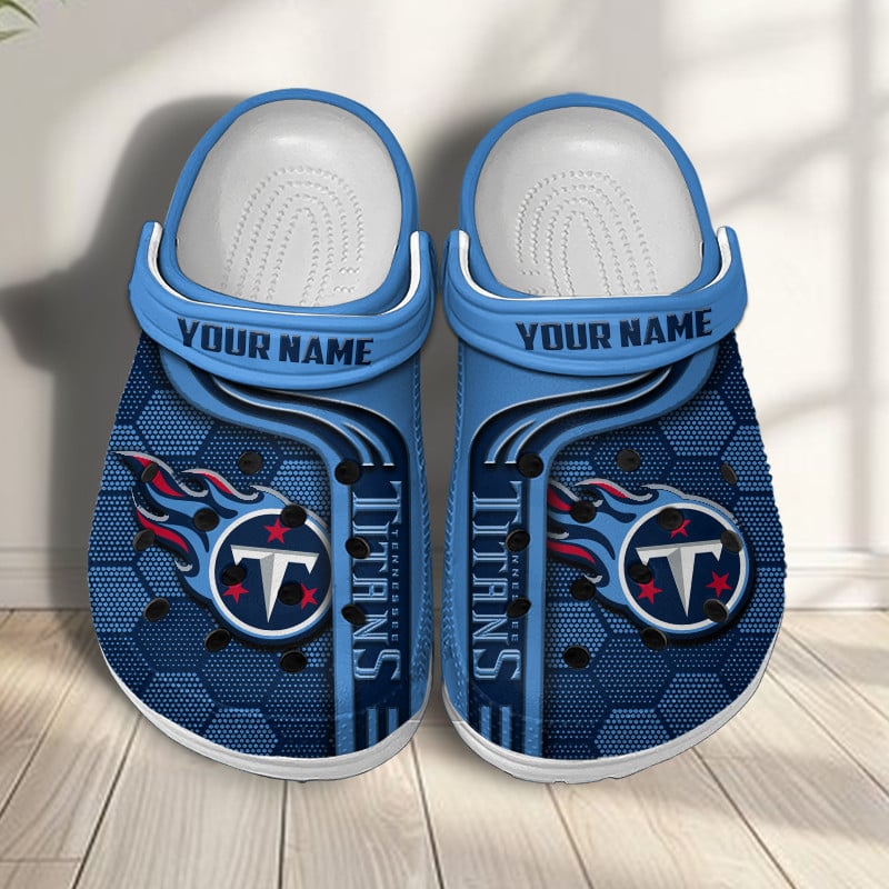 Tennessee Titans NFL Crocs Crocband Clogs Shoes Comfortable For Men Women and Kids