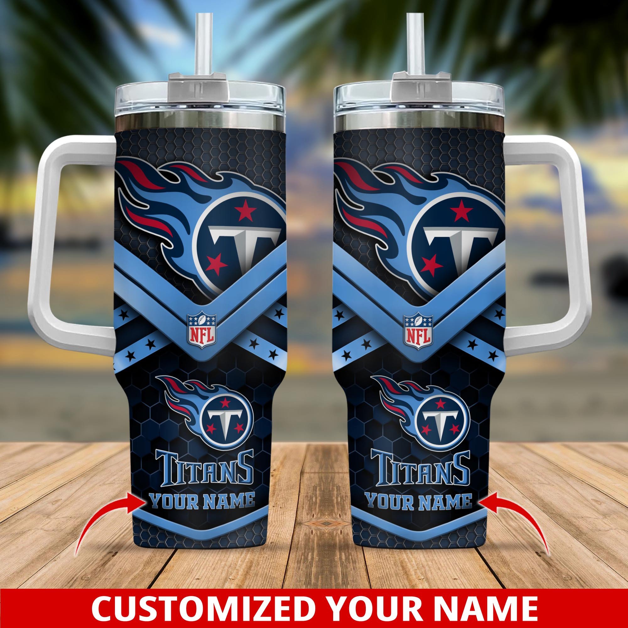 Tennessee Titans NFL Custom Stanley Cup 40 oz 30 oz Tumbler With HandleTVC2301192