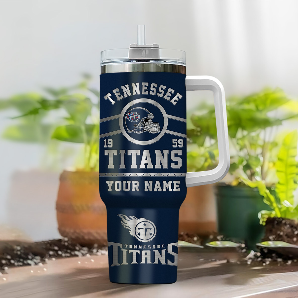 Tennessee Titans NFL Custom Stanley Cup 40 oz 30 oz Tumbler With HandleTVC230153 - Image 2