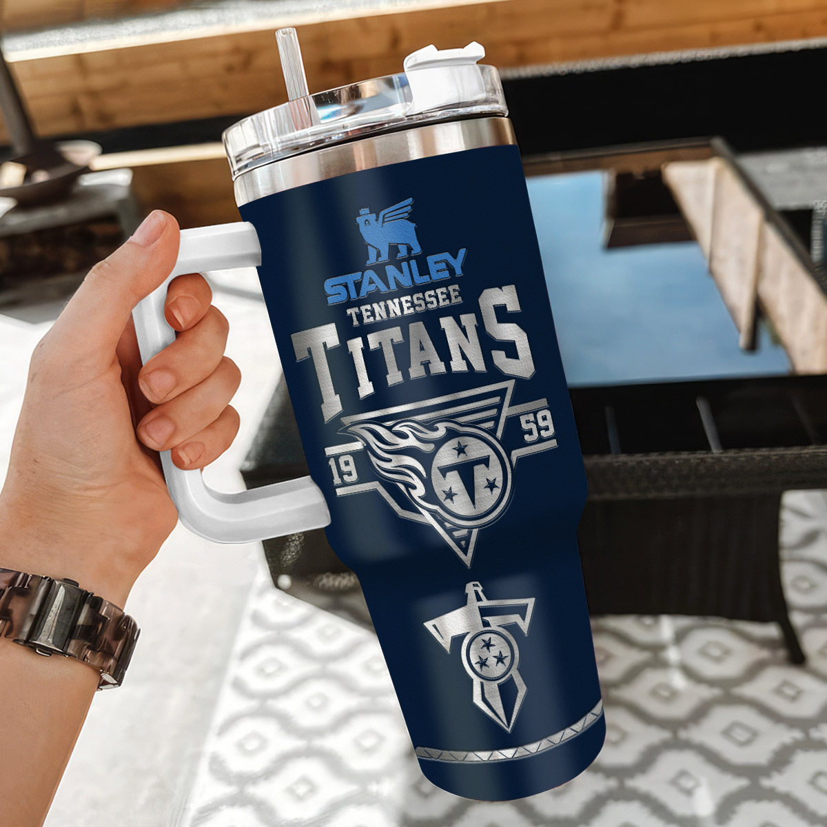 Tennessee Titans NFL Custom Stanley Cup 40 oz 30 oz Tumbler With HandleTVC230153 - Image 3