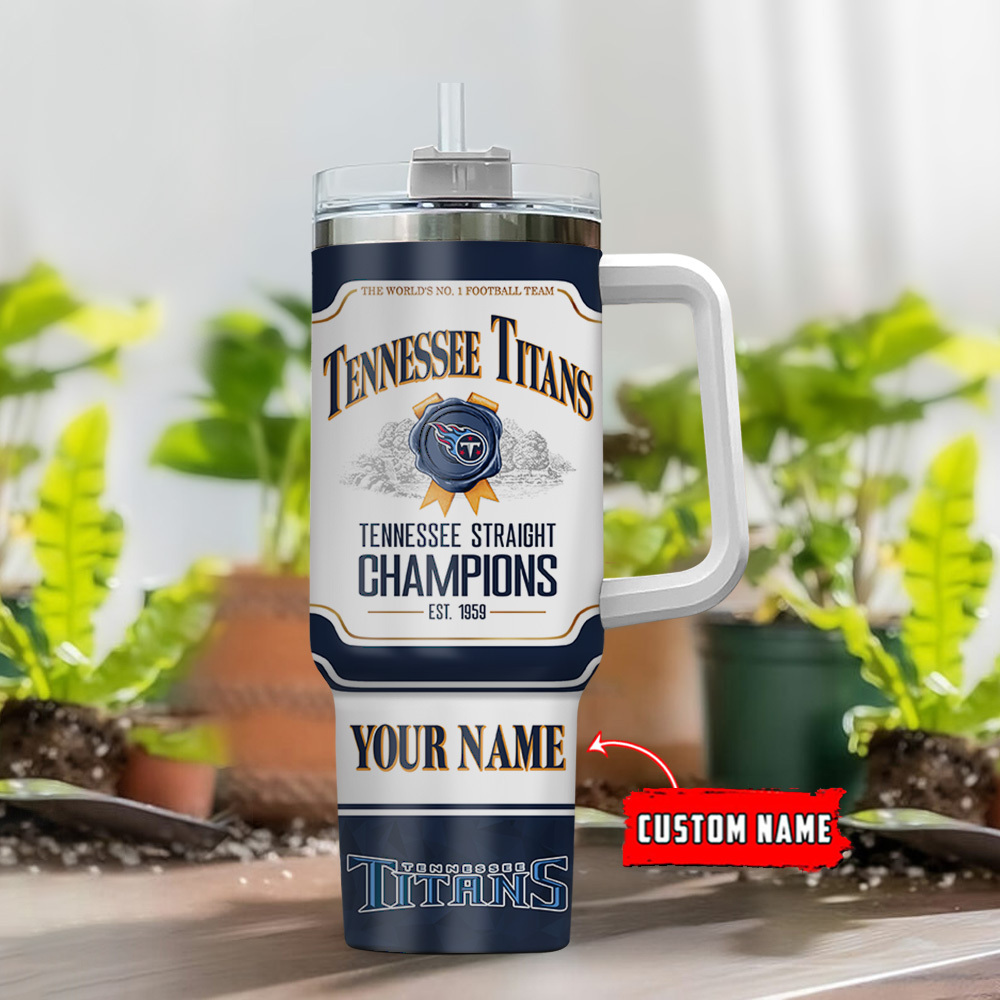 Tennessee Titans NFL Jim Beam Custom Stanley Cup 40 oz 30 oz Tumbler With HandleTVC230127 - Image 2