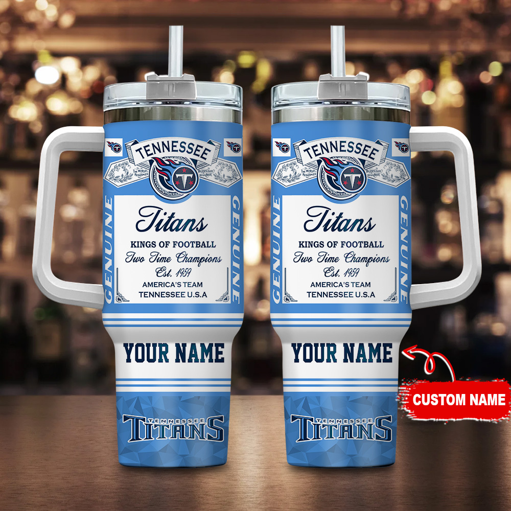 Tennessee Titans NFL Kings of Football Custom Stanley Cup 40 oz 30 oz Tumbler With HandleTVC230185