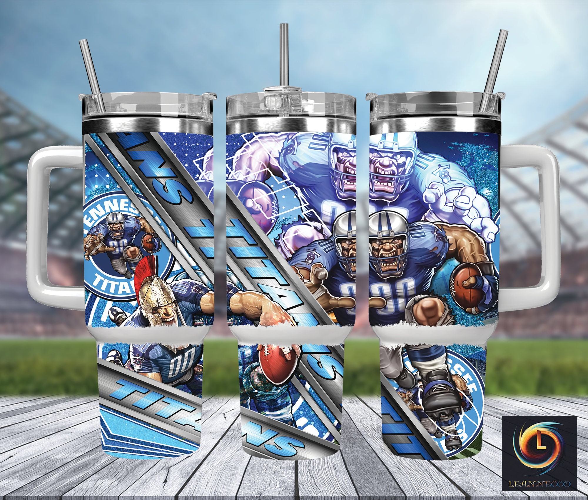 Tennessee Titans NFL Mascot Custom Stanley Cup 40 oz 30 oz Tumbler With HandleTVC230100