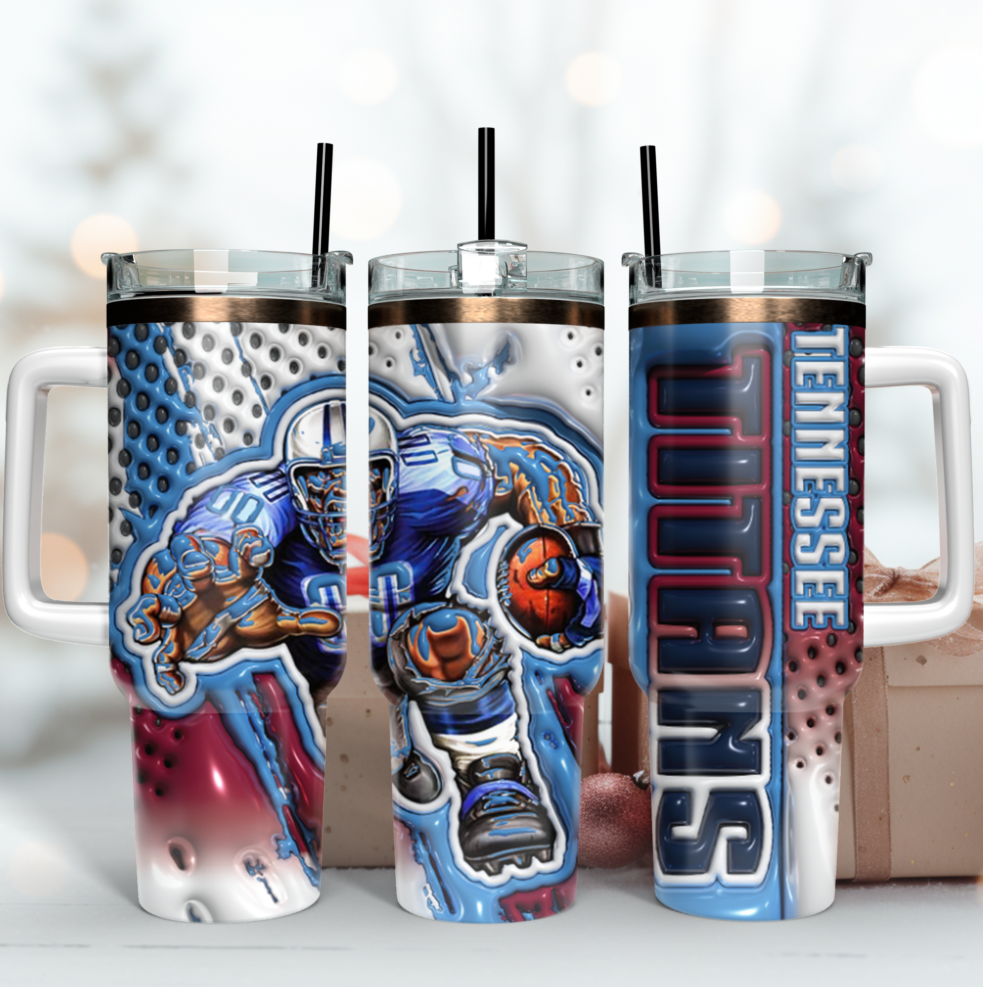 Tennessee Titans NFL Mascot Custom Stanley Cup 40 oz 30 oz Tumbler With HandleTVC2301187