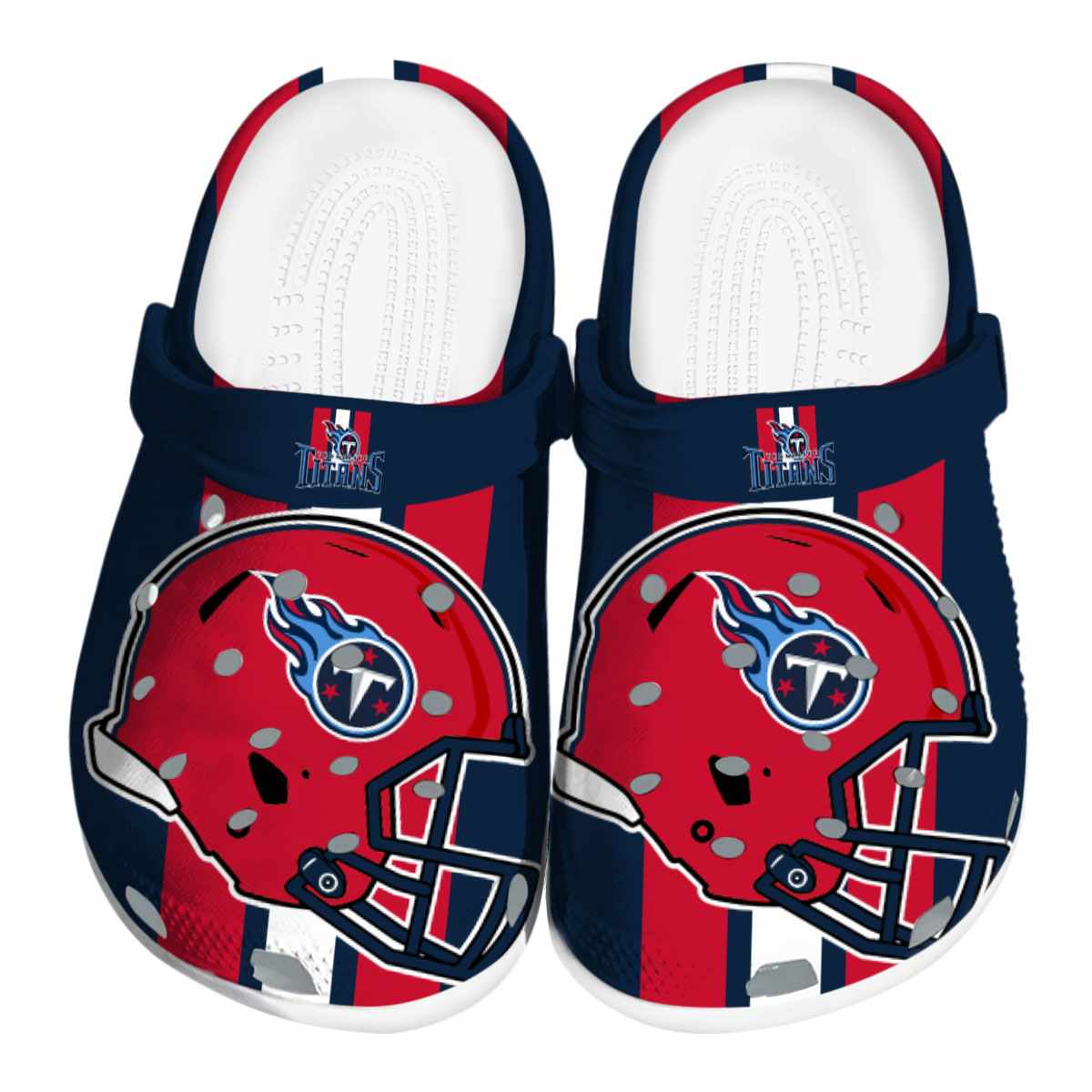 Tennessee Titans NFL Sport Crocs Crocband Clogs Shoes Comfortable For Men Women and Kids