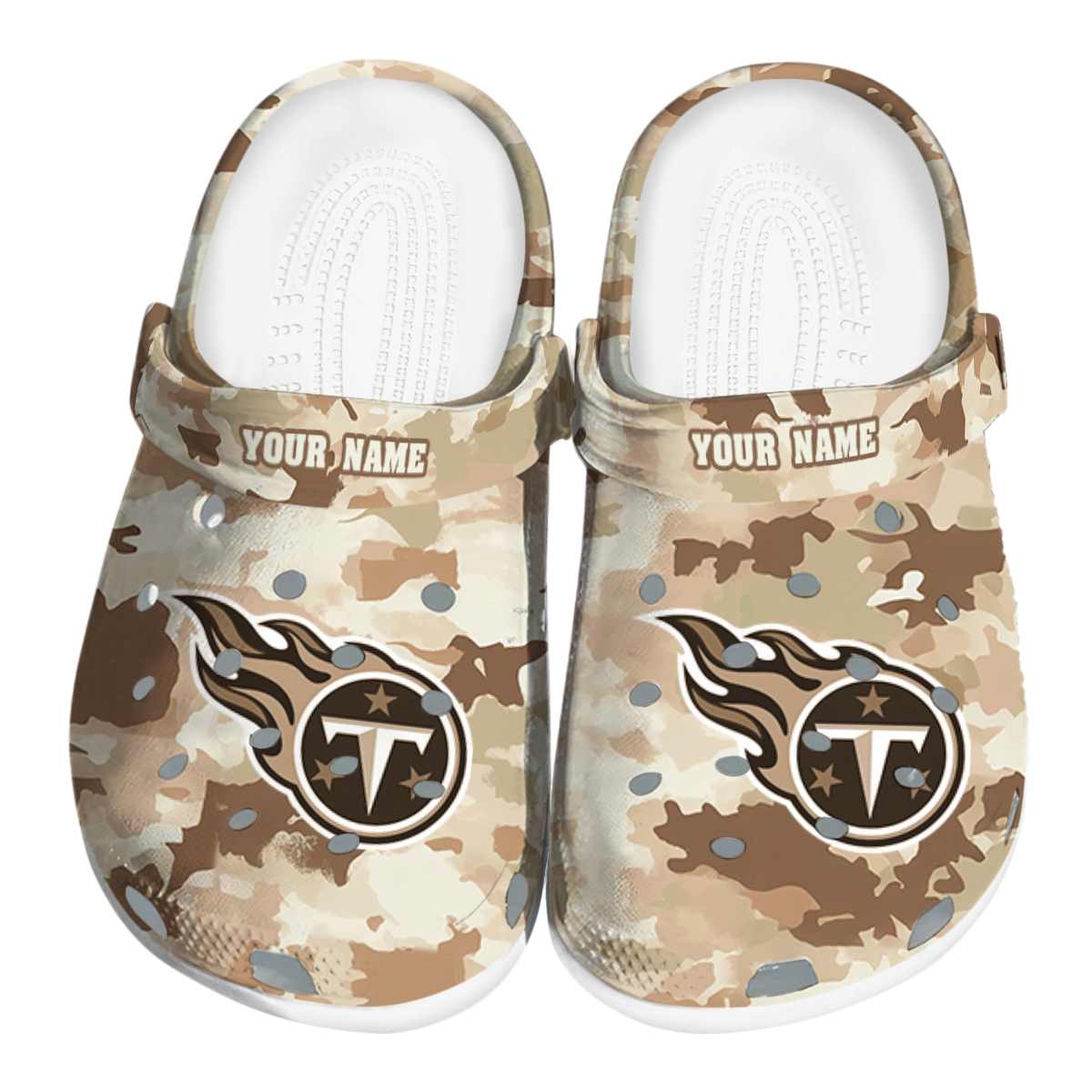 Tennessee Titans NFL Sport Crocs Crocband Clogs Shoes Comfortable For Men Women and Kids