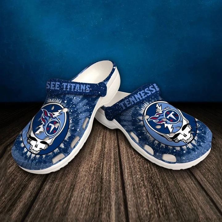 Tennessee Titans NFL Sport Crocs Crocband Clogs Shoes Comfortable For Men Women and Kids