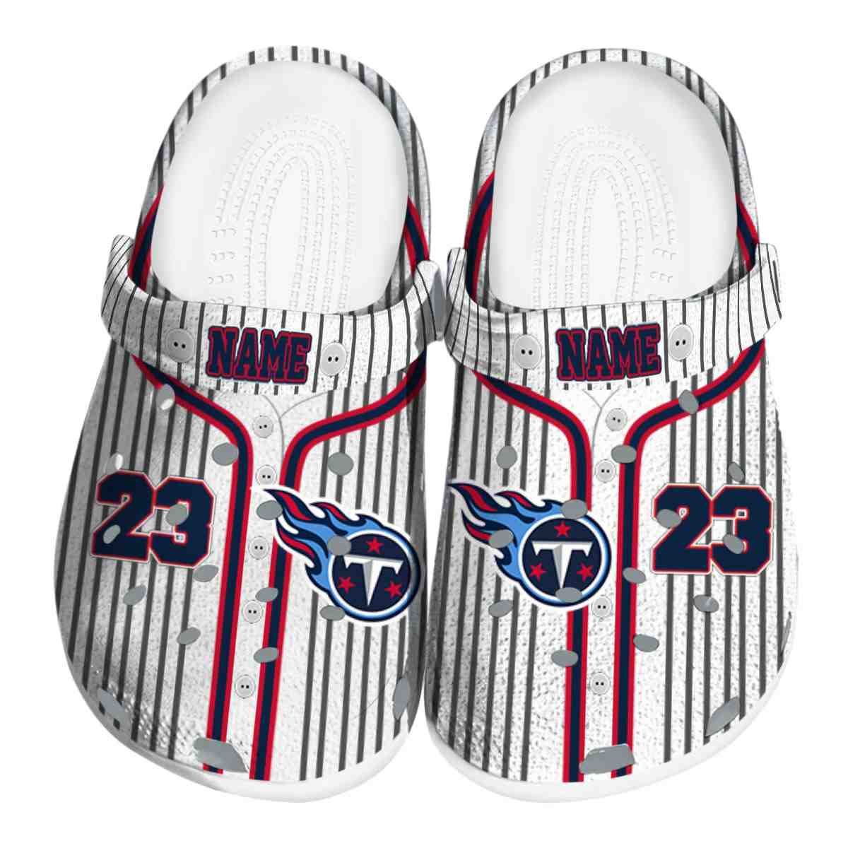 Tennessee Titans NFL Sport Crocs Crocband Clogs Shoes Comfortable For Men Women and Kids