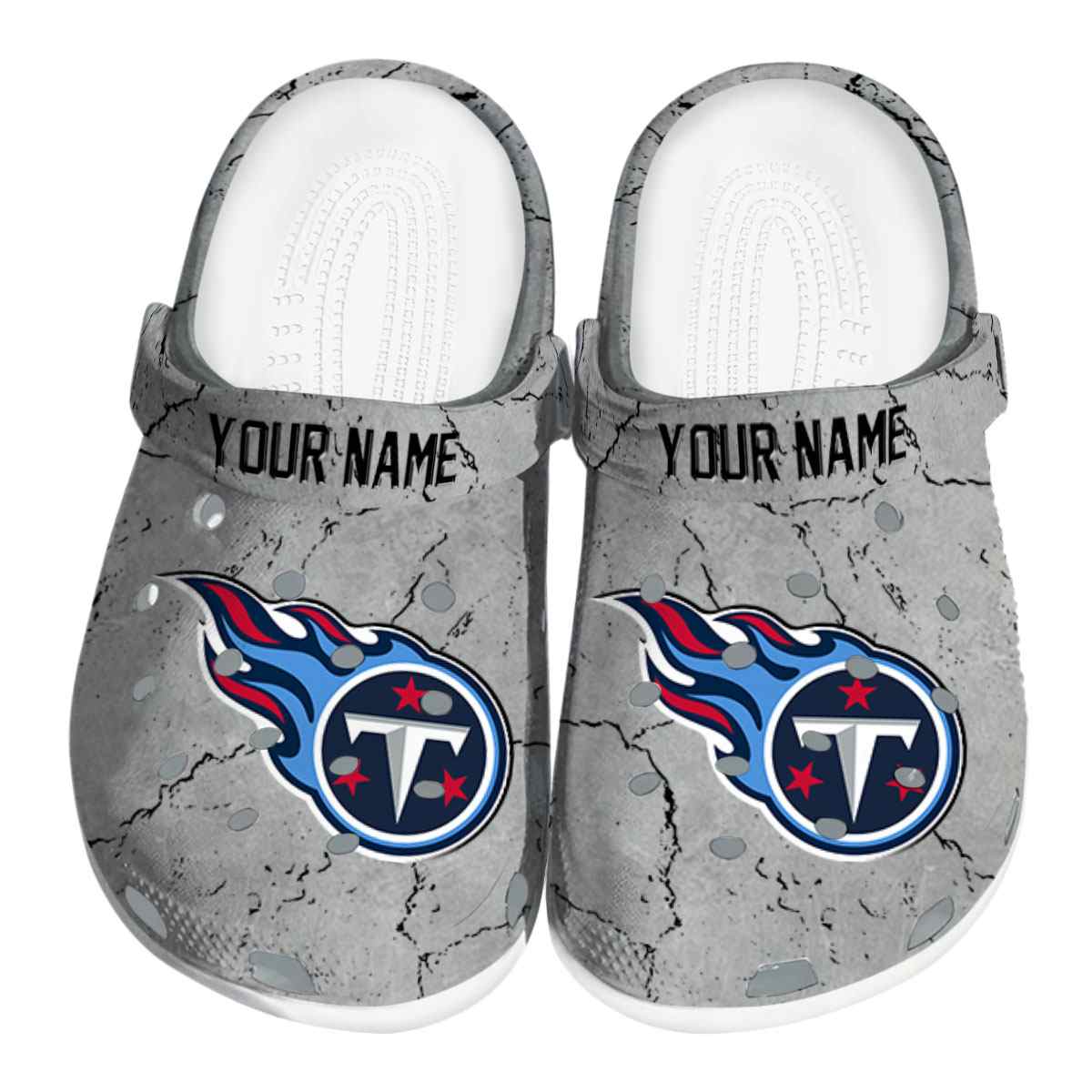 Tennessee Titans NFL Sport Crocs Crocband Clogs Shoes Comfortable For Men Women and Kids