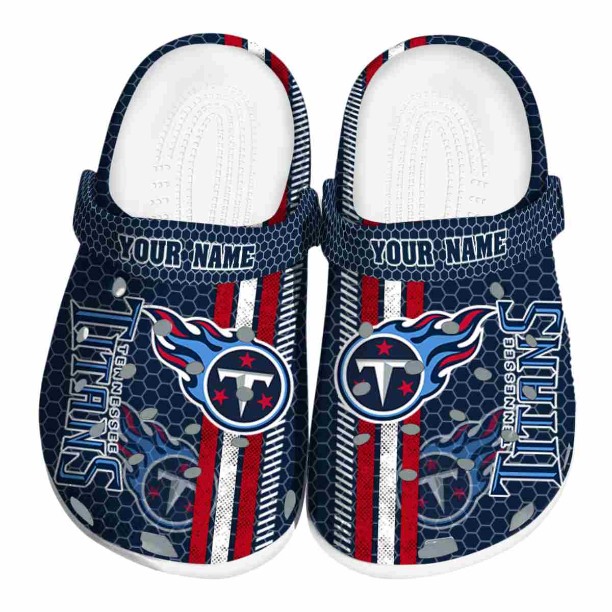 Tennessee Titans NFL Sport Crocs Crocband Clogs Shoes Comfortable For Men Women and Kids