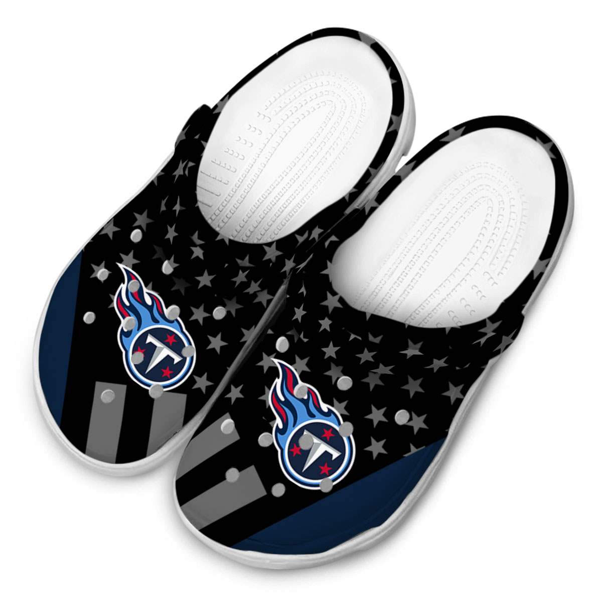 Tennessee Titans NFL Sport Crocs Crocband Clogs Shoes Comfortable For Men Women and Kids - Image 4