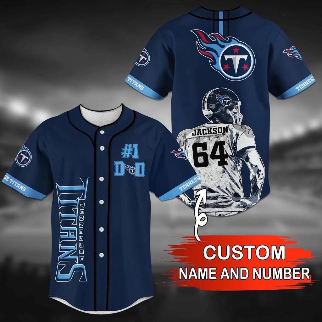 Tennessee Titans NLF Personalized Baseball Jersey Shirt