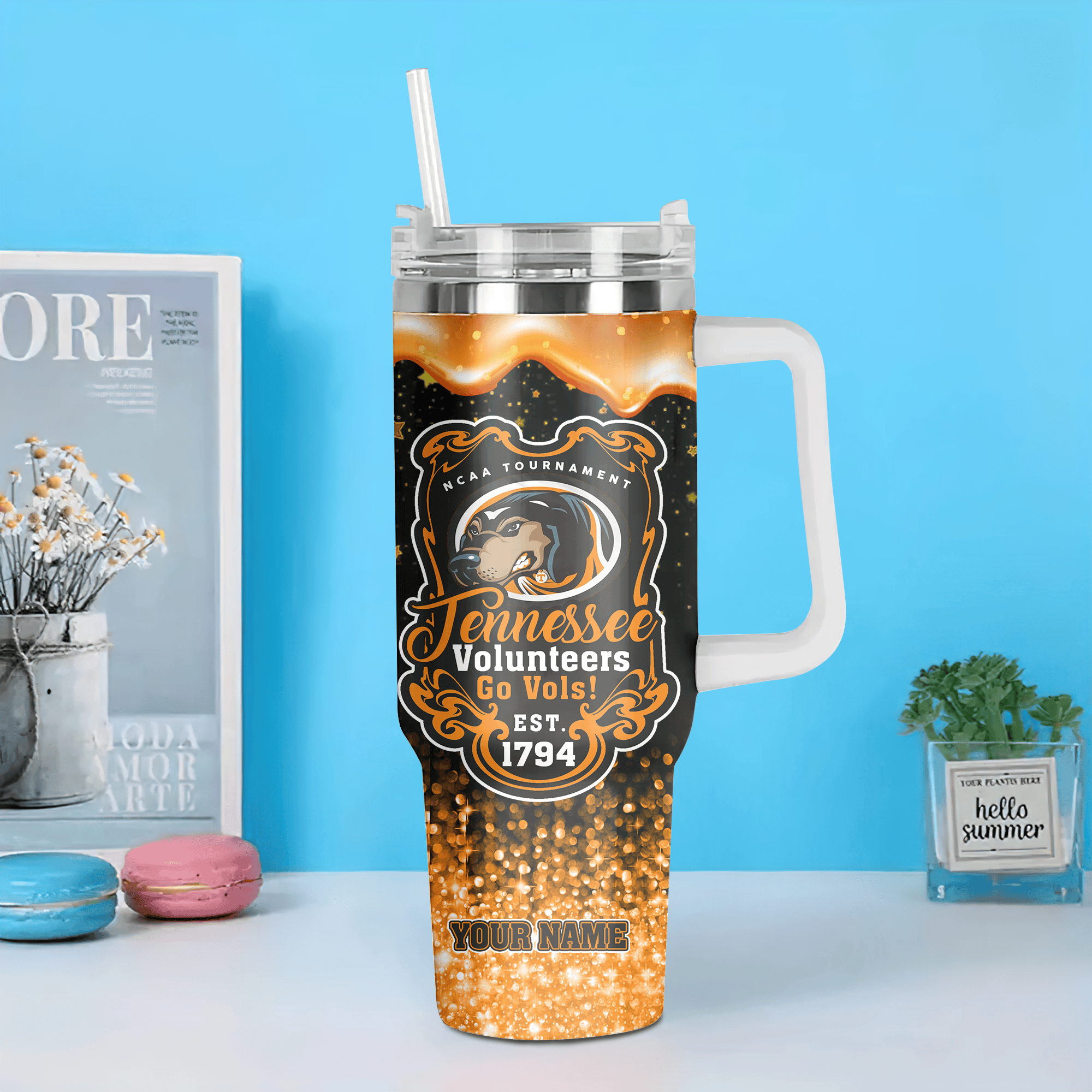 Tennessee Volunteers Baseball NCAA Custom Stanley Cup 40 oz 30 oz Tumbler With HandleTVC2301519 - Image 6