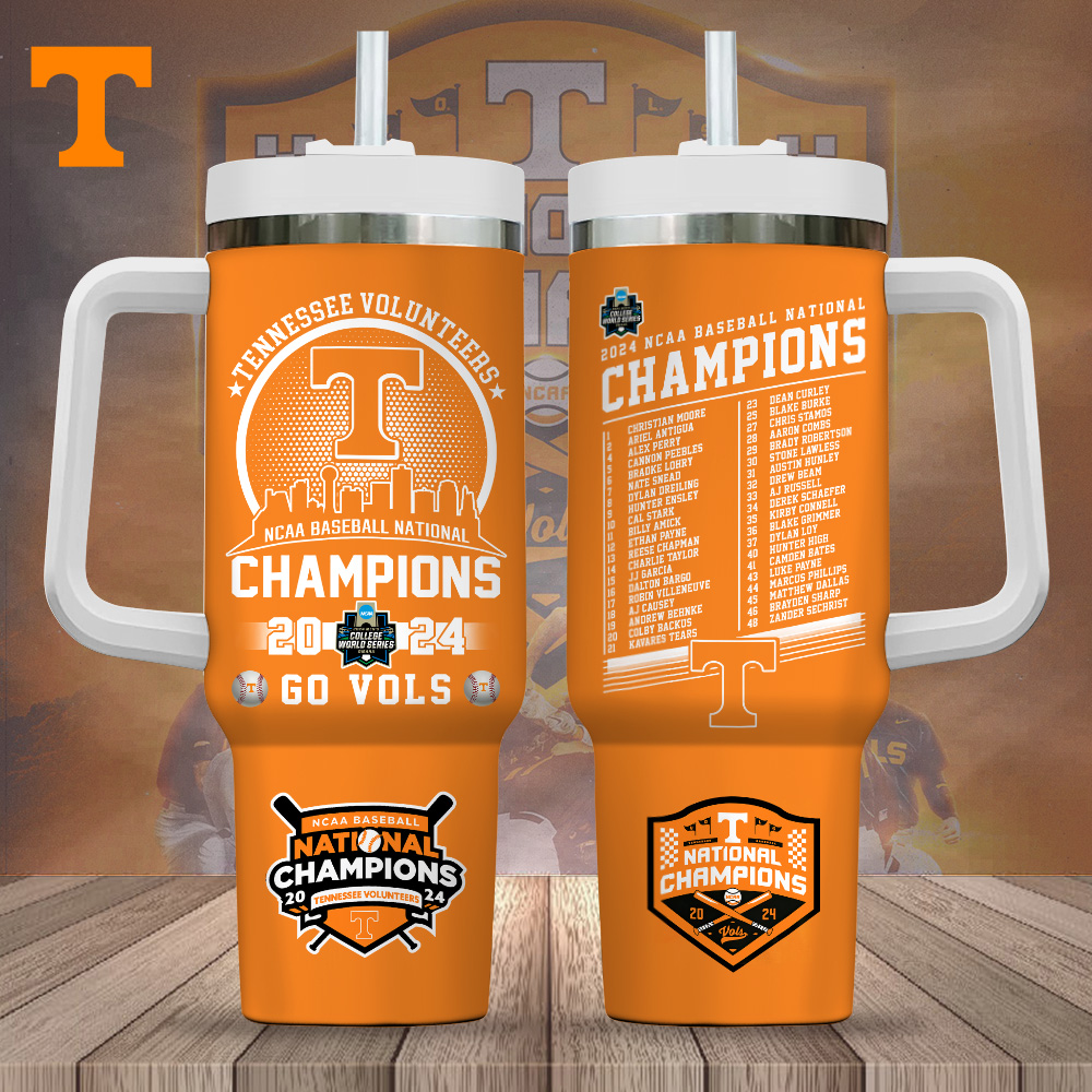 Tennessee Volunteers Baseball NCAA Custom Stanley Cup 40 oz 30 oz Tumbler With HandleTVC2301720