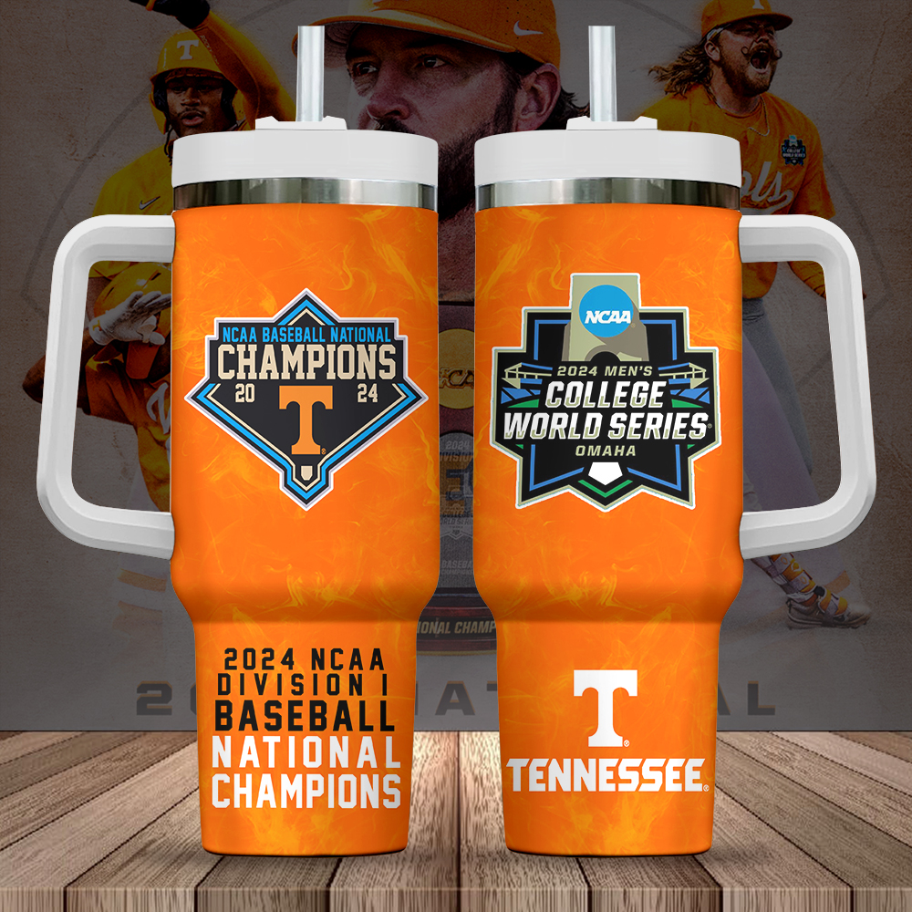 Tennessee Volunteers Baseball NCAA Custom Stanley Cup 40 oz 30 oz Tumbler With HandleTVC2301720
