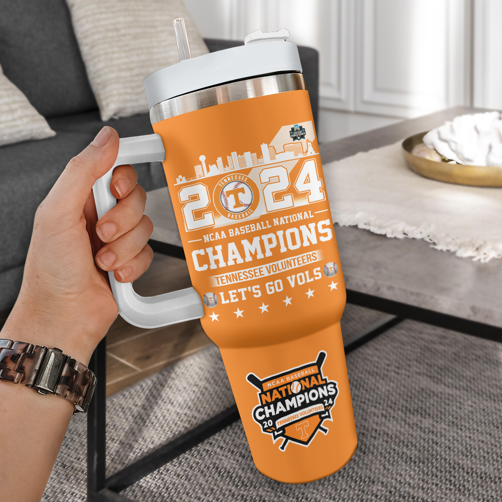 Tennessee Volunteers Baseball NCAA Custom Stanley Cup 40 oz 30 oz Tumbler With HandleTVC2301720 - Image 2