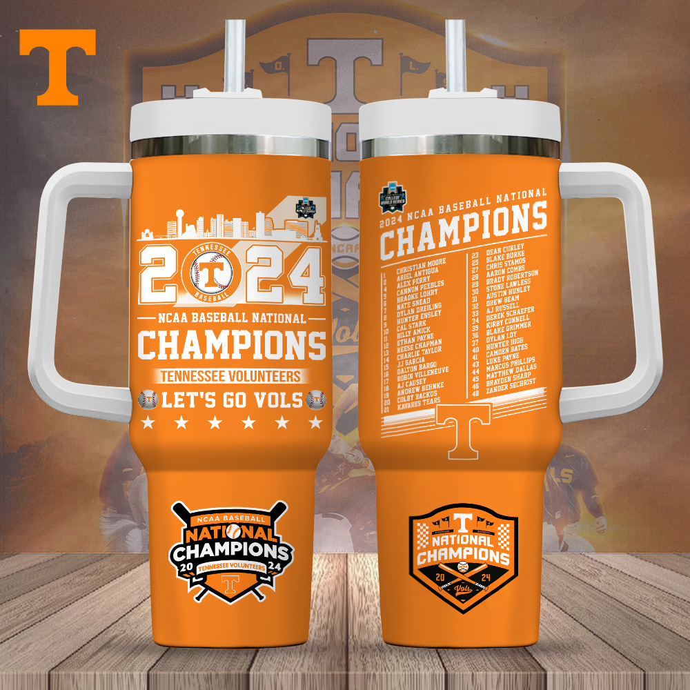 Tennessee Volunteers Baseball NCAA Custom Stanley Cup 40 oz 30 oz Tumbler With HandleTVC2301720