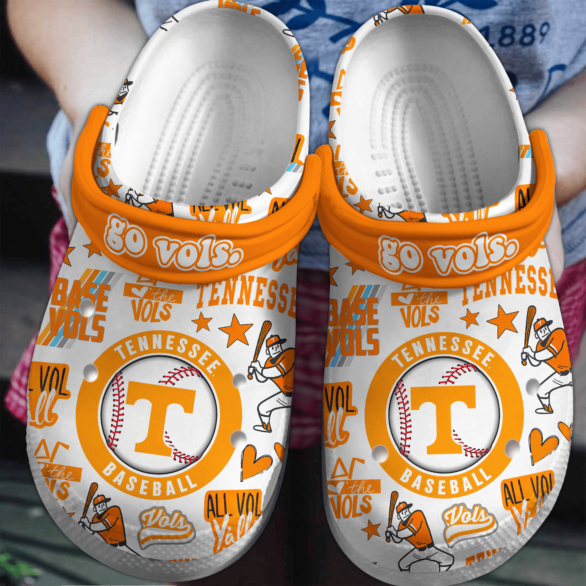 Tennessee Volunteers Football NCAA Sport Crocs Crocband Clogs Shoes Comfortable For Men Women and Kids