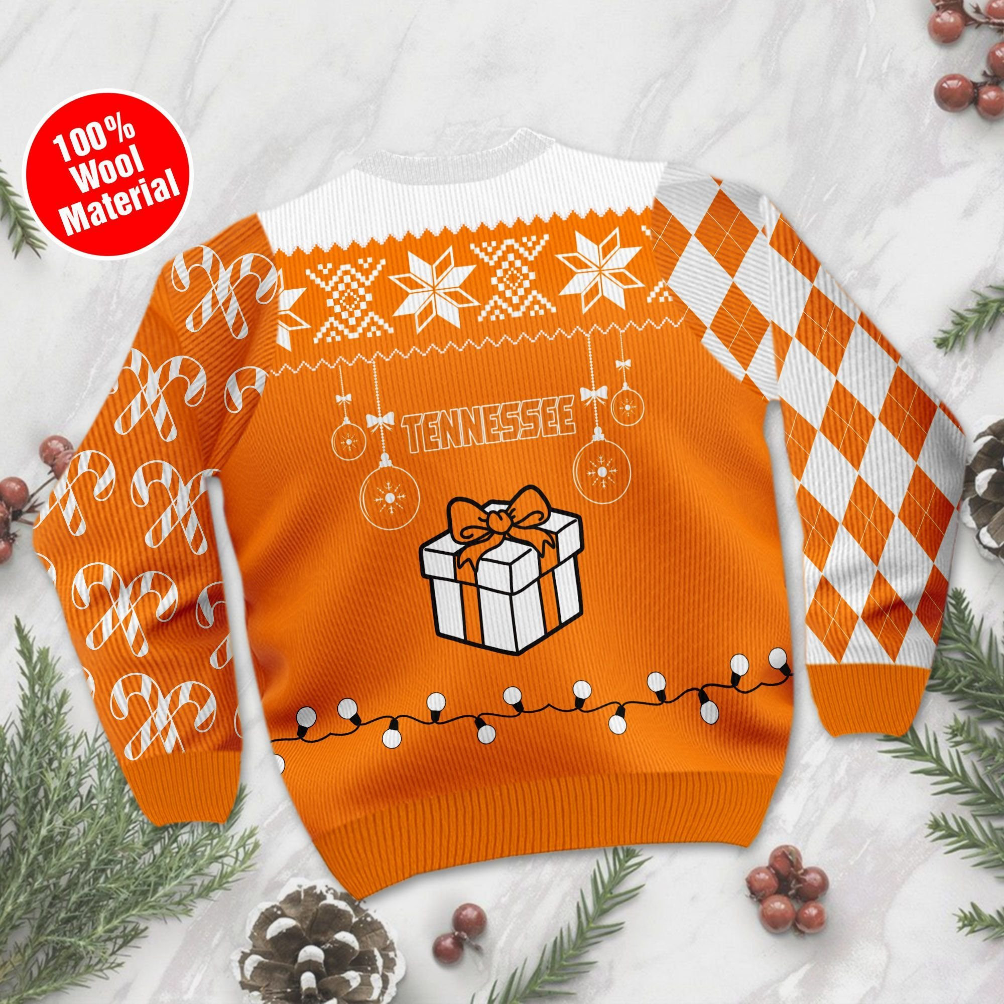 Tennessee Volunteers Funny Ugly Christmas Sweater Adult 3D Funny Matching for family - Image 3