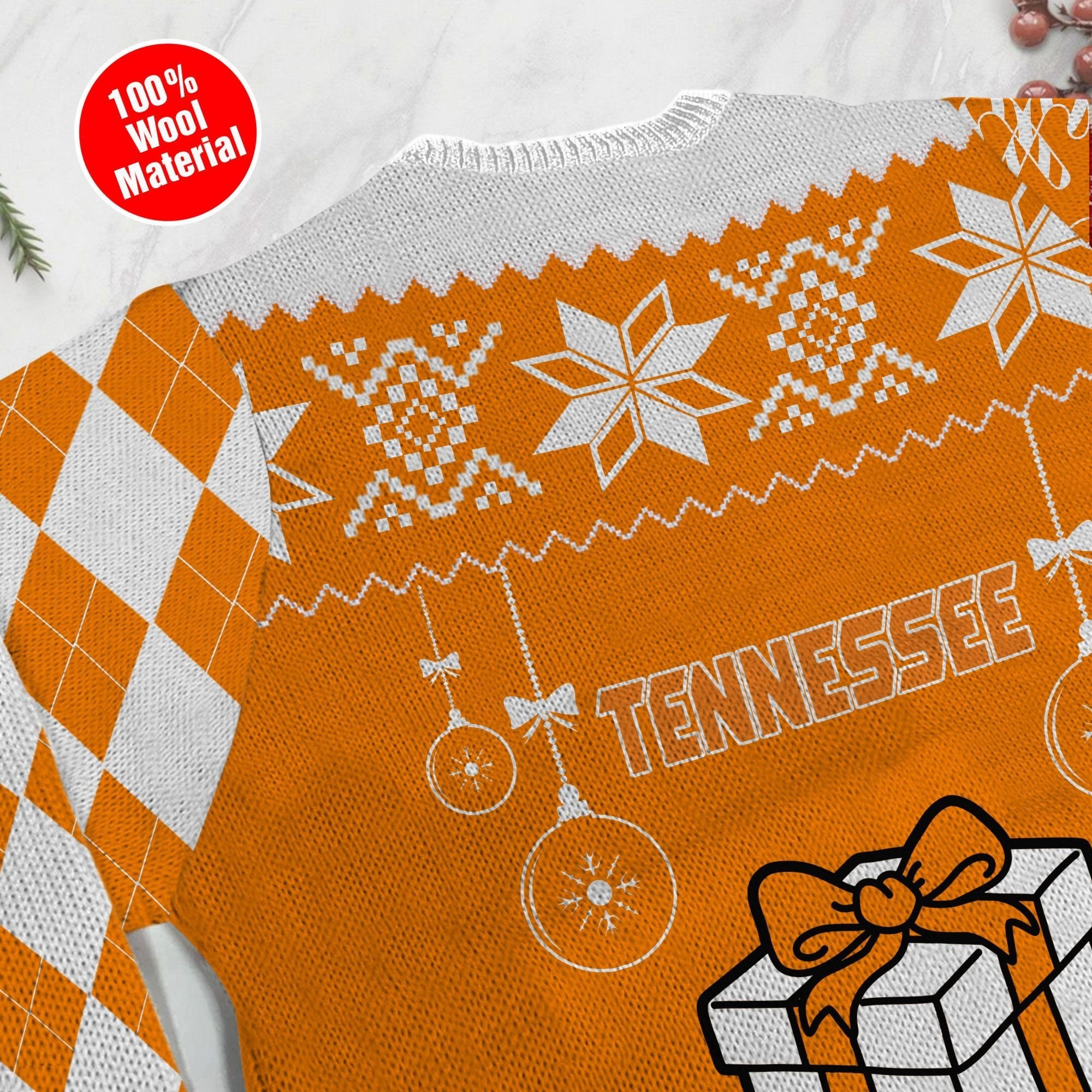 Tennessee Volunteers Funny Ugly Christmas Sweater Adult 3D Funny Matching for family - Image 5