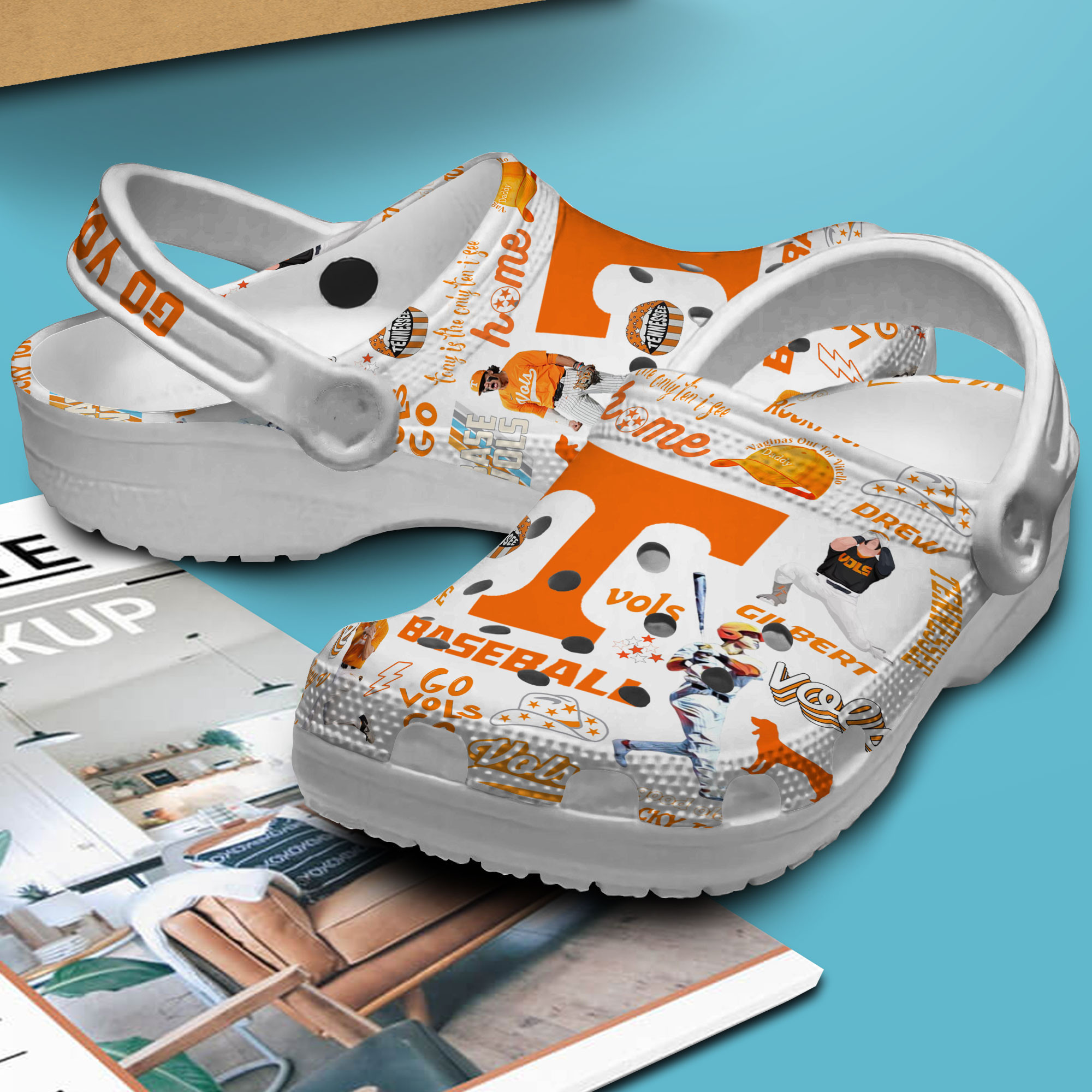 Tennessee Volunteers NCAA Sport Crocs Crocband Clogs Shoes Comfortable For Men Women and Kids - Image 3