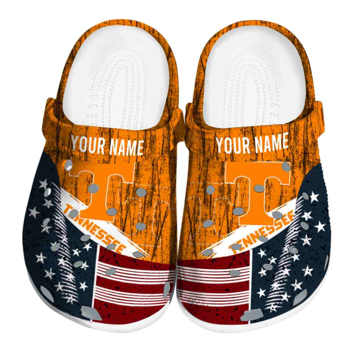 Tennessee Volunteers NCAA Sport Crocs Crocband Clogs Shoes Comfortable For Men Women and Kids