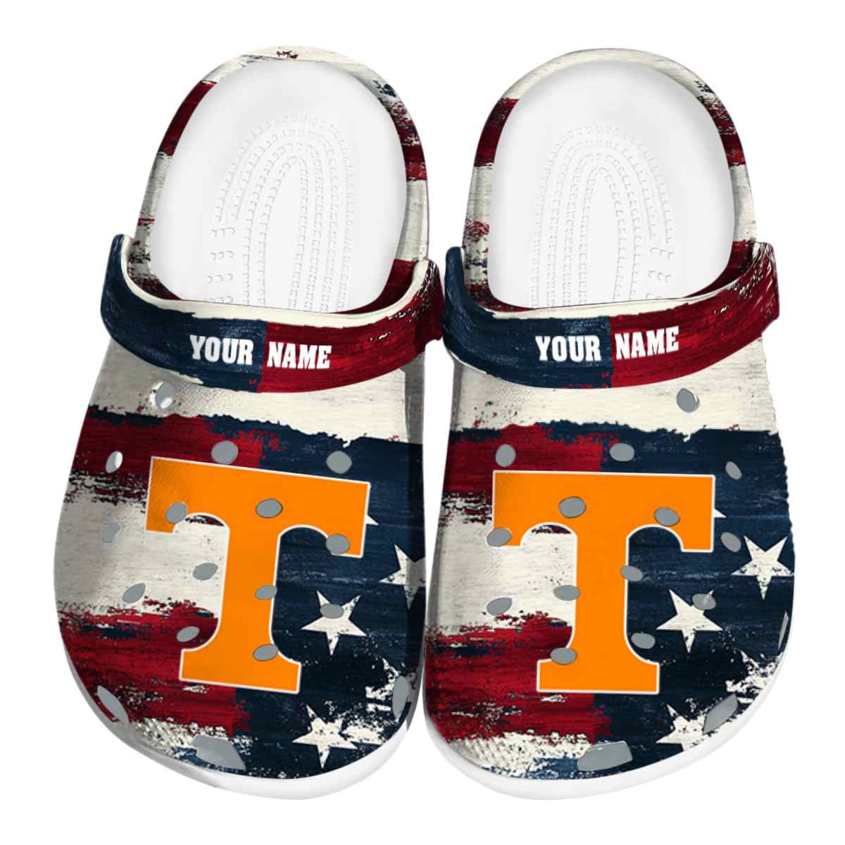 Tennessee Volunteers NCAA Sport Crocs Crocband Clogs Shoes Comfortable For Men Women and Kids