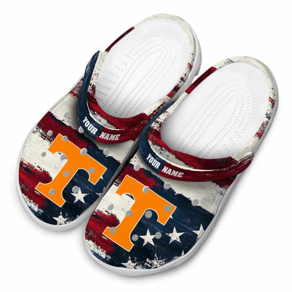Tennessee Volunteers Patriotic Stripes ClogTVC1801963 - Image 4