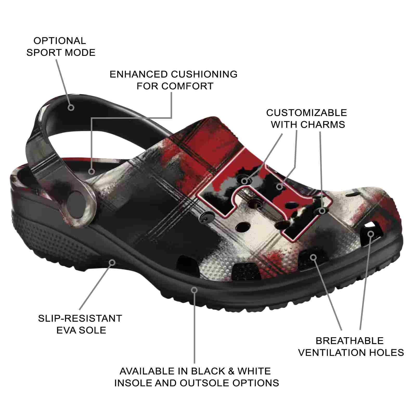 Tennessee Volunteers Plaid Fusion ClogTVC1801941 - Image 5