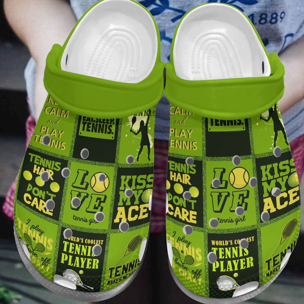 Tennis Kiss My Ace Rubber clog Shoes Comfy Footwear