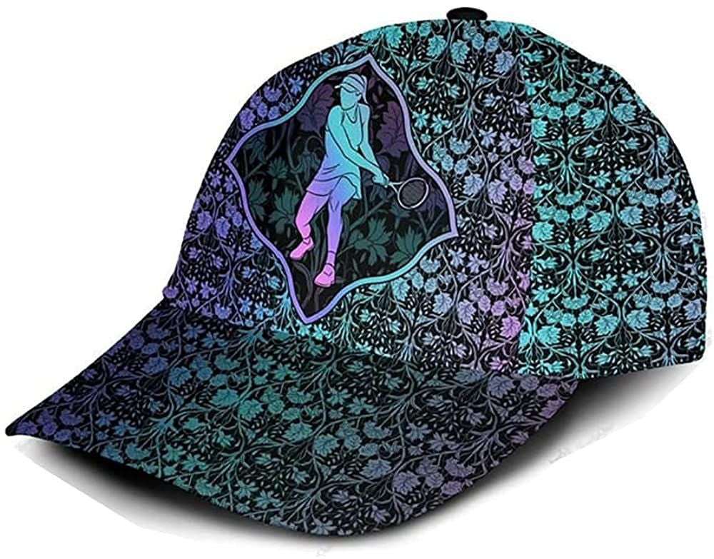 Tennis Pattern Simple and Beautiful 3D Printed Unisex Hat Classic Cap, Sports, Outdoor Trucker Hats Custom Hats Gifts For Men & Women