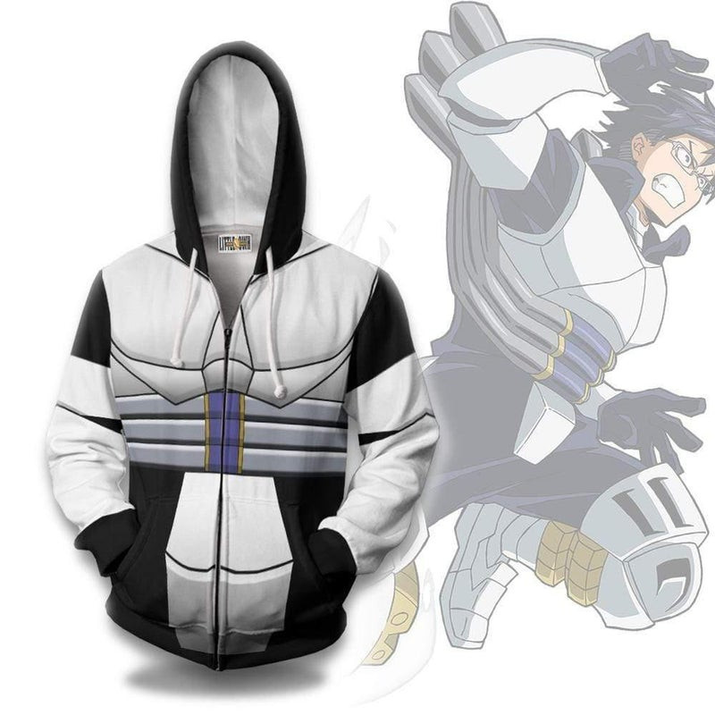 Tenya Ida Cosplay Costume My Hero Academia 3D All Over Print Hoodie, Zip Hoodie