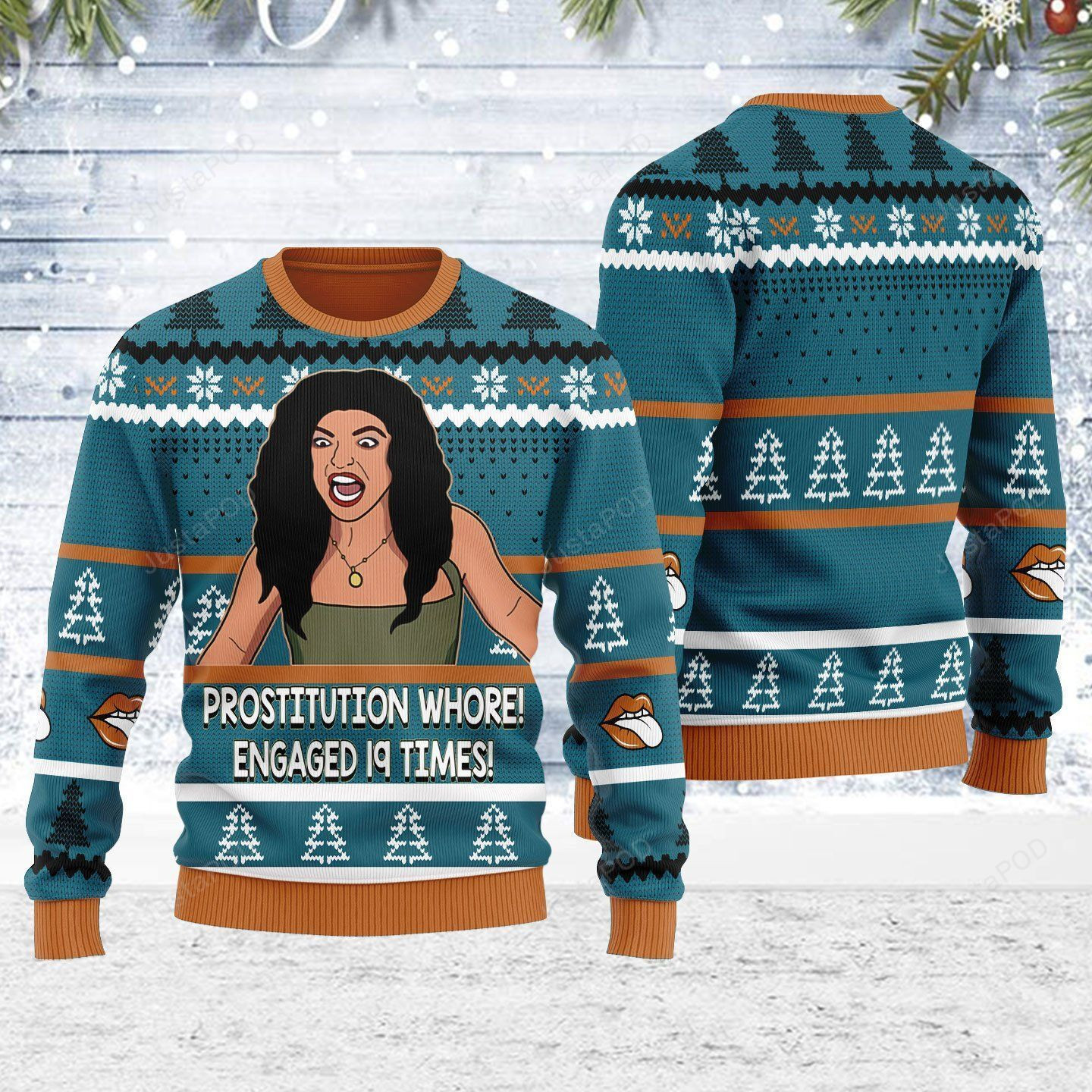 Teresa Giudice Real Housewives Of New Jersey Ugly Christmas Sweater Adult 3D Funny Matching for family