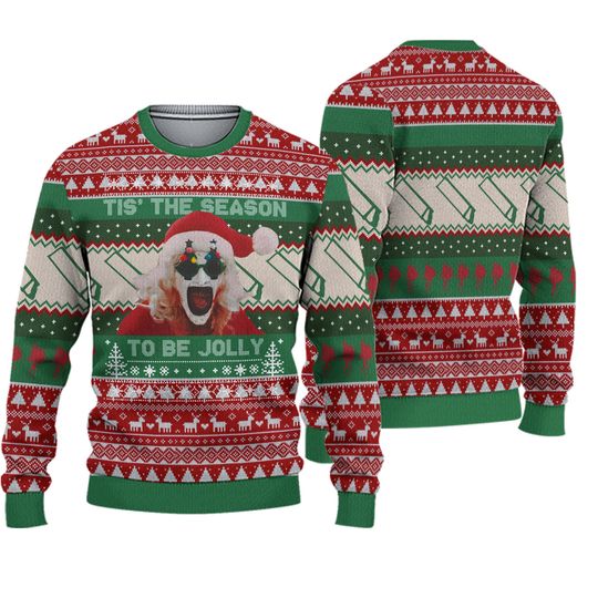 Terrifier Art the Clown Christmas Unisex Sweater - Horror Movie Ugly Christmas Sweater - Image 2