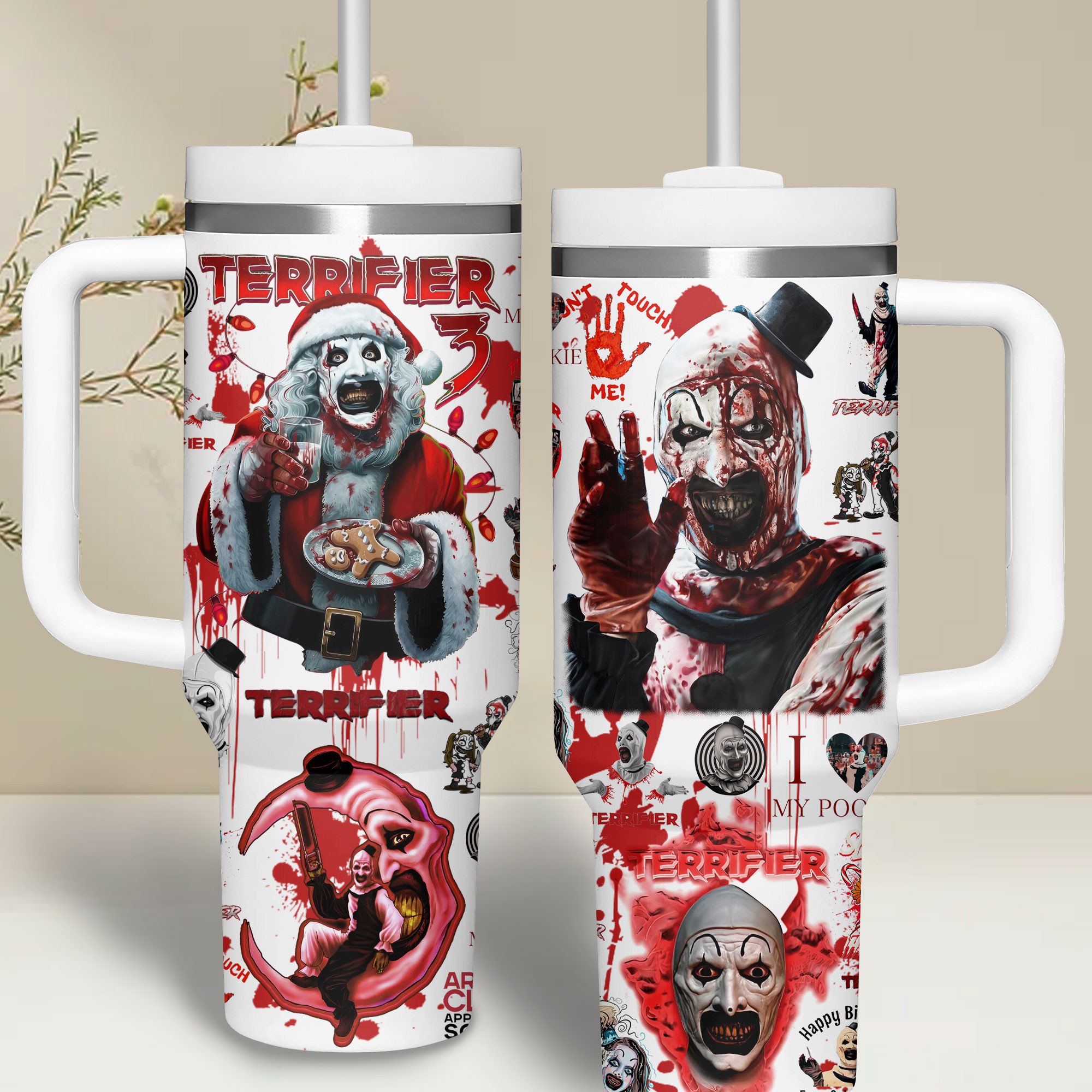Terrifier Horror Movies Custom Stanley Cup 40 oz 30 oz Tumbler With HandleTVC2301512