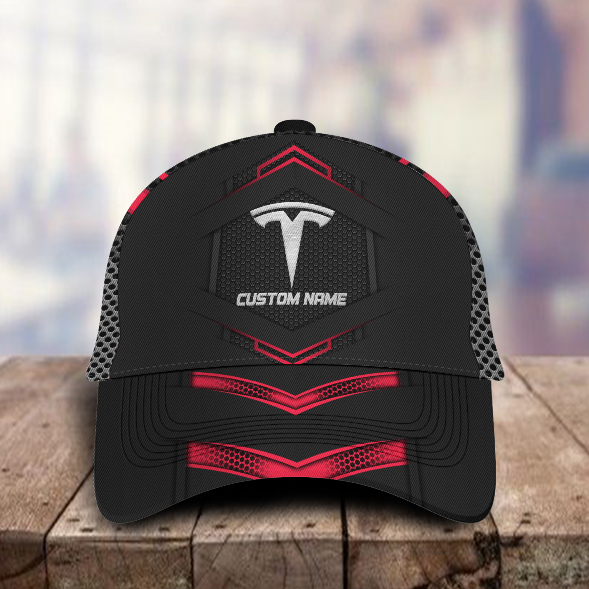 Tesla Motors 3D Classic Cap Logo Personalized Name Trucker Hats Custom Hats Gifts For Men & Women