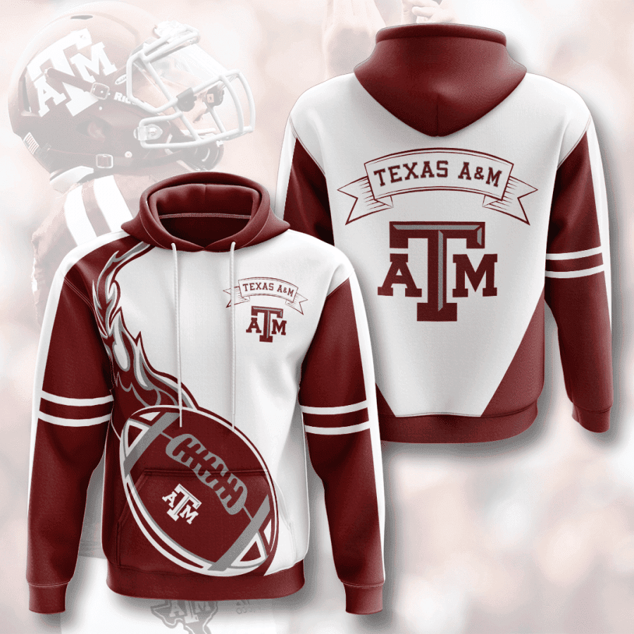 Texas A&M Aggies 3D All Over Print Hoodie, Zip Hoodie